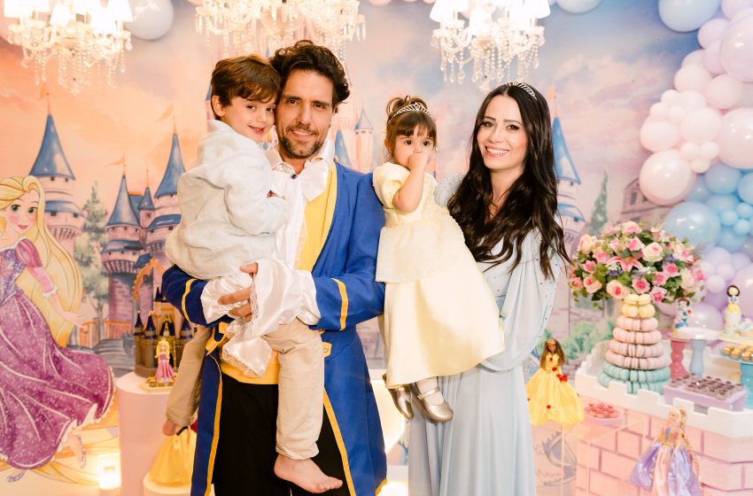  Thiago Arancam e Aline Frare realizam megafesta para o aniversário da filha Angelina